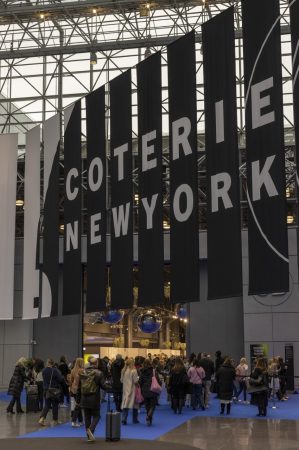entryway of people walking into the exhibition hall to attend COTERIE