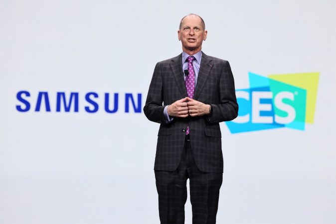Gary Shapiro speaking at CES, which is going ot have a more touchless experience