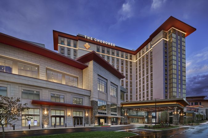 exterior of Harrah's Cherokee Casino Resort