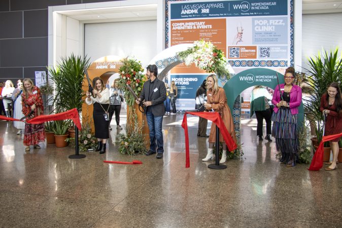 This is a photo of the ribbon-cutting at WWIN and LVA 2024.