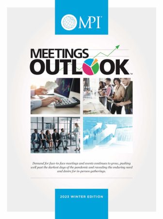 cover page of MPI's Winter 2023 Meetings Outlook report