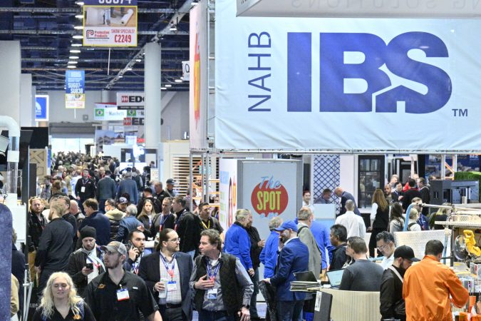 bustling show floor of the National Association of Home Builders International Builders' Show in 2023 in Las Vegas