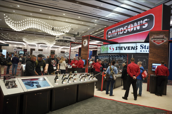 Image from the show floor at the 2023 SHOT Show