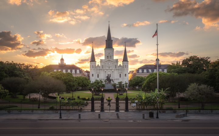 Jackson Square, Cabildo, Presbytere and St. Louis Cathedral