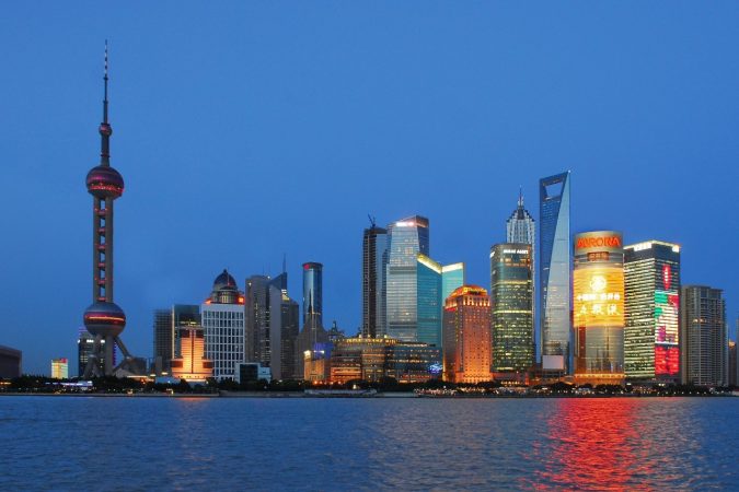 skyline of Shanghai in China, which is now issuing all visa types effective March 15