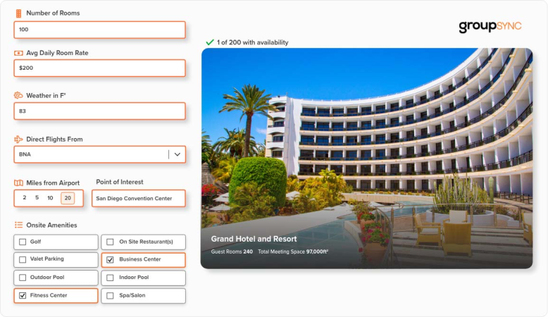a look at Groups360 booking tool, which will be made available to Destinations International members
