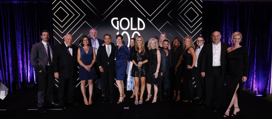 Informa team on stage at the TSE Gold 100