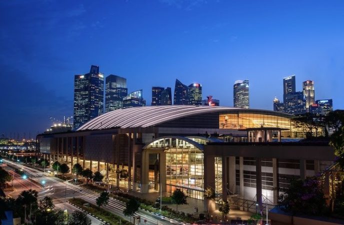 the Sands Expo and Convention Centre in Singapore where transport logistic Southeast Asia is taking place