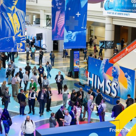 This is a photo of the HIMSS 2024 show floor.